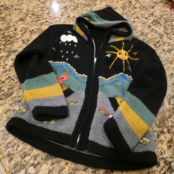 BLACK KNITTED CARDIGAN - Picture 3 of 14